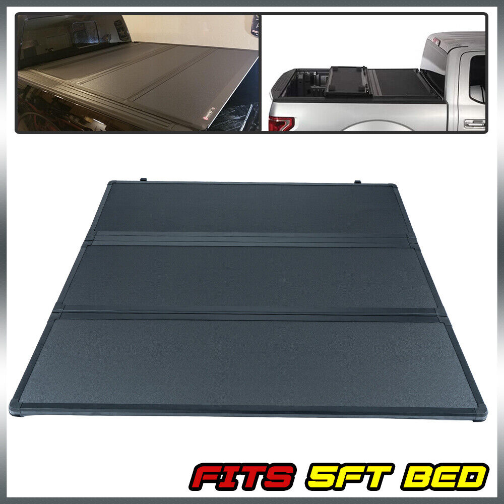 Hard Tri Fold Tonneau Cover Fit For 2015-2021 Colorado GMC Canyon 5Ft Bed