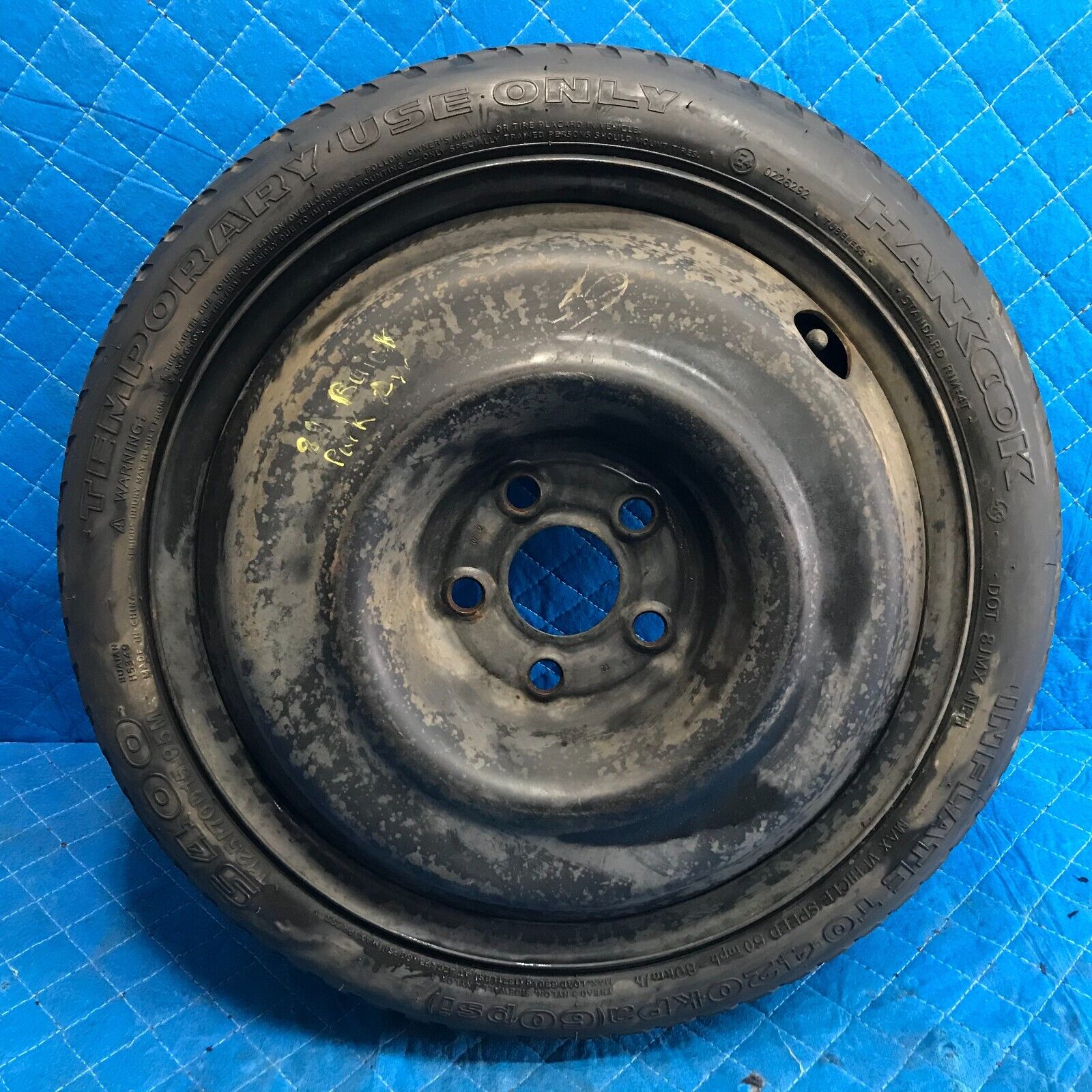 1989 Buick Park Avenue Emergency Temporary Spare Tire T125/70D15 95M