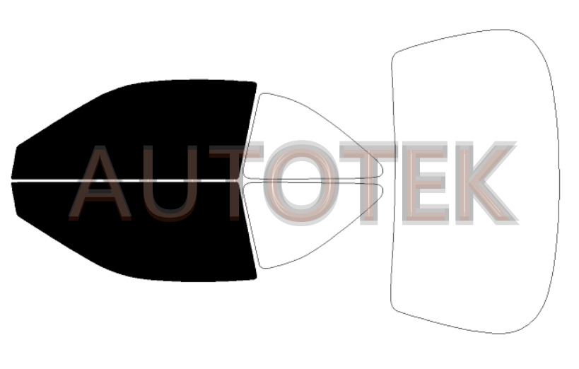 PreCut Film Front Two Door Windows Any Tint Shade % For Acura 2.3 CL 1997-2002 