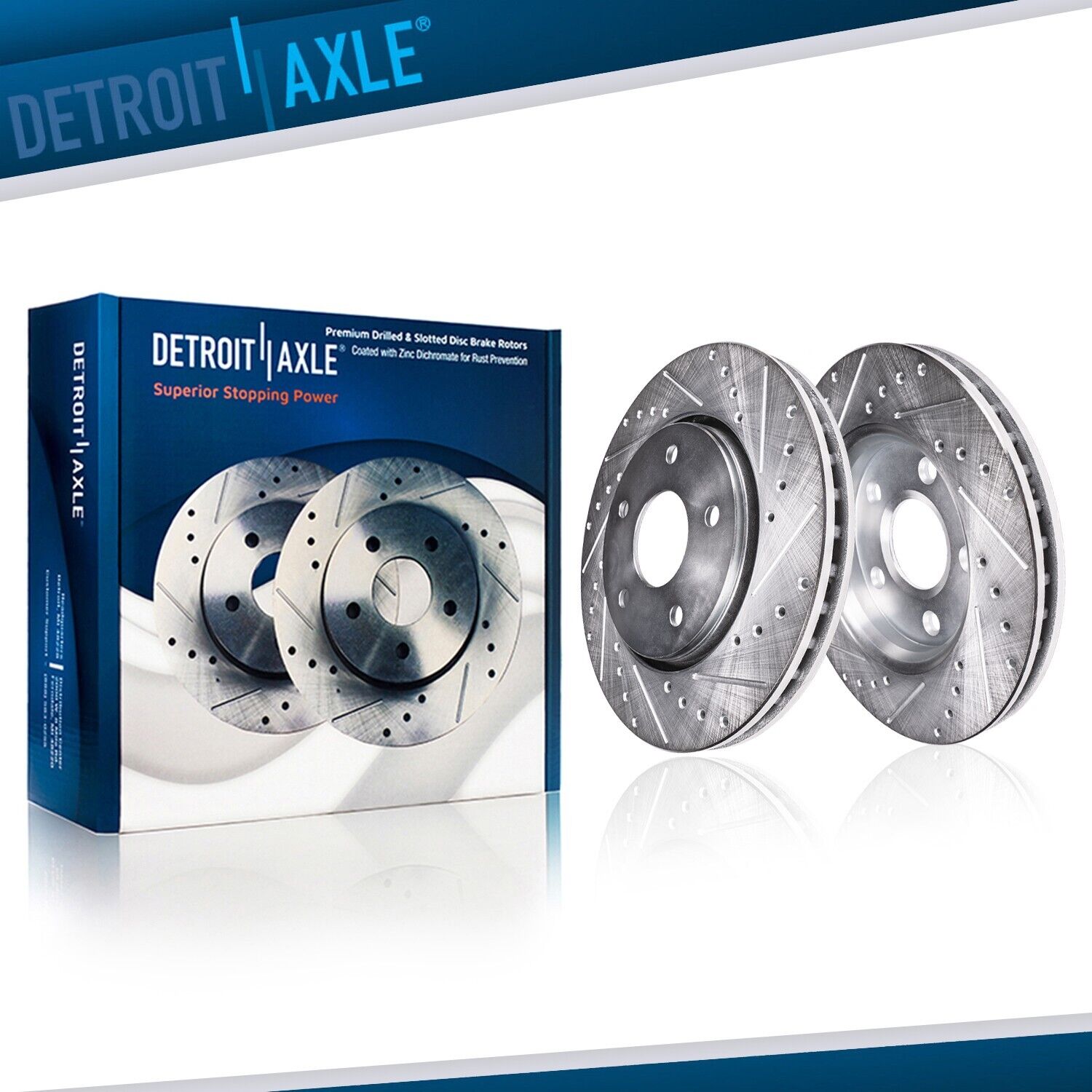 Front DRILLED Brake Rotors for Chevy Malibu Olds Cutlass Alero Grand AM