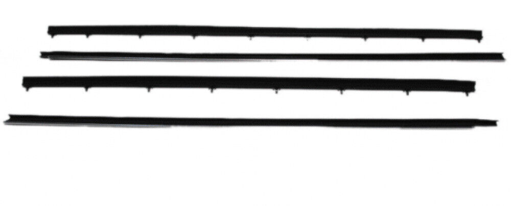 Window Sweeps Weatherstrip for 1978-1983 Ford Fairmont Futura Zephyr Black Front