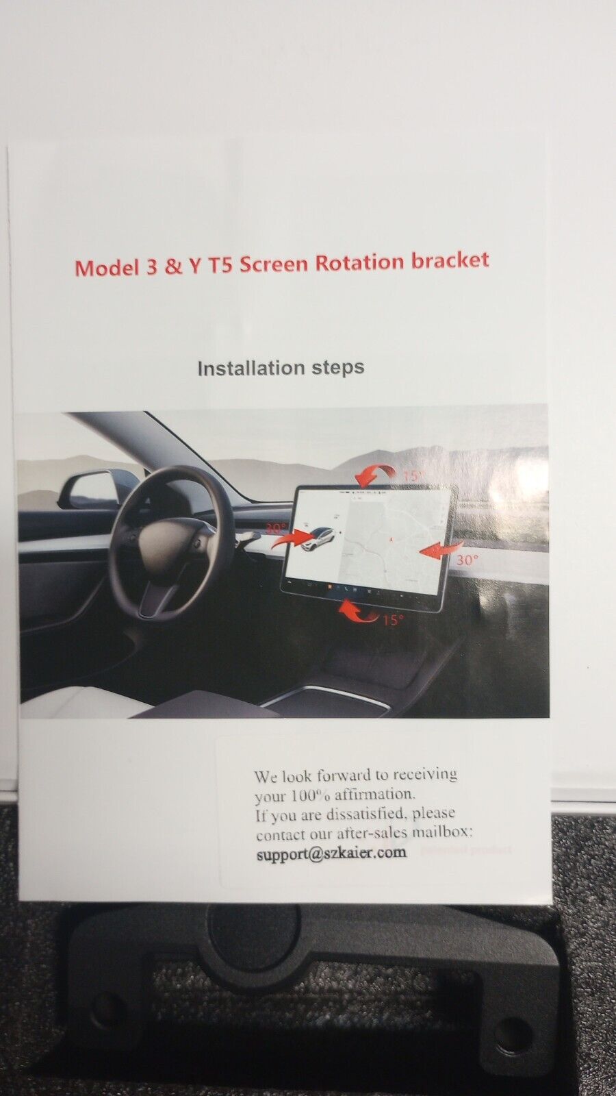 Tesla Model 3 and Y Screen Rotating Mount / Adjustable Swivel Mounting 
