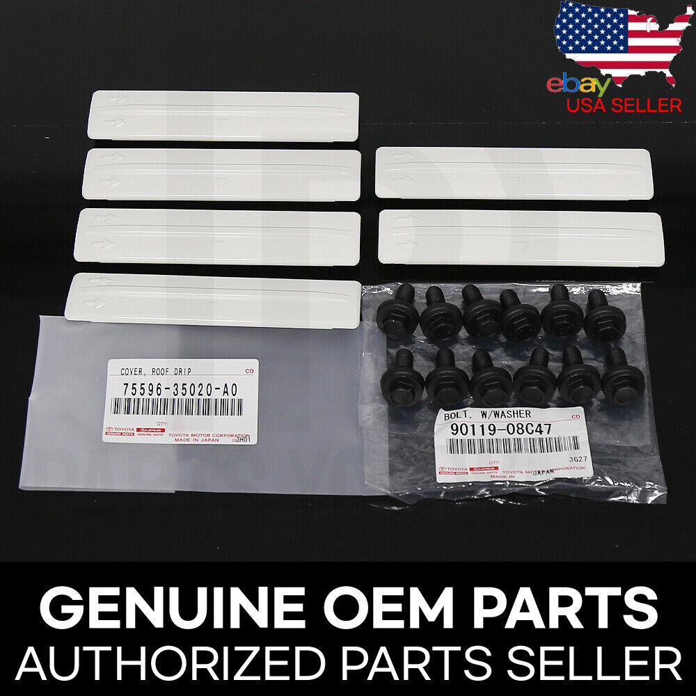 GENUINE 2007-2014 FJ Cruiser OEM Roof Drip Rack Removal Cover Clips + Bolts KIT