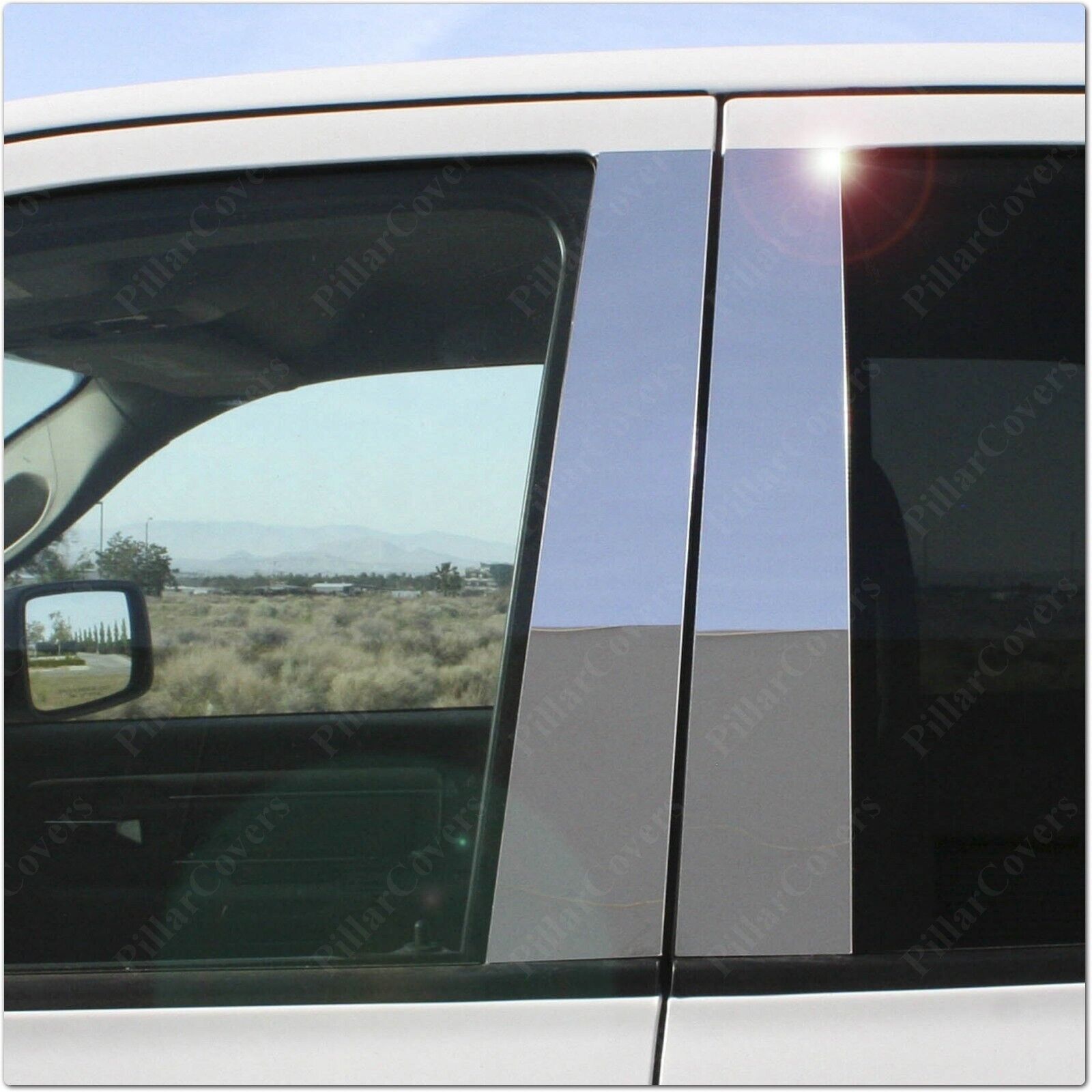 Chrome Pillar Posts for Cadillac Deville/DTS 00-11 6pc Set Door Trim Cover Kit