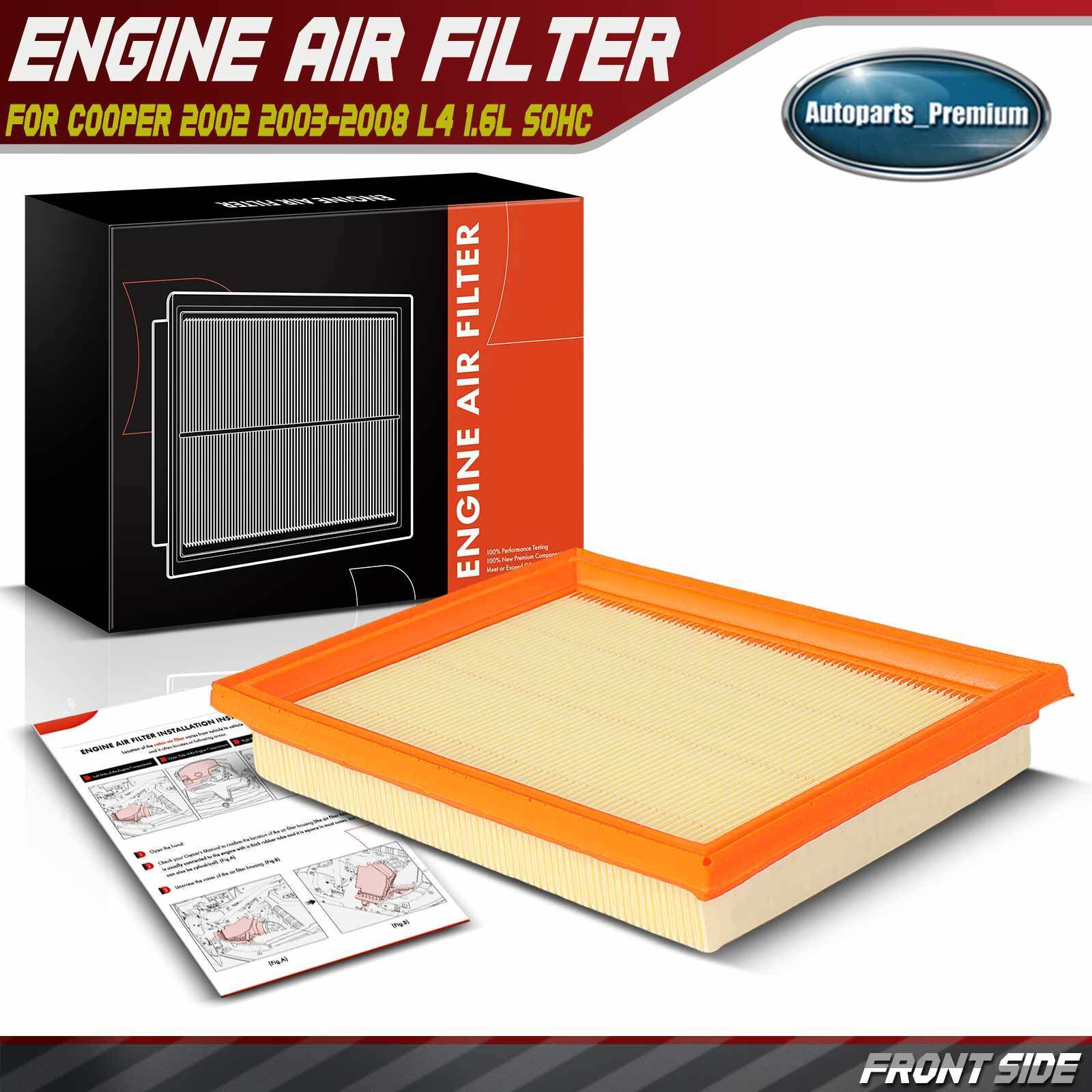 1x New Engine Air Filter for Cooper 2002 2003 2004 2005 2006 2007 2008 1.6L SOHC