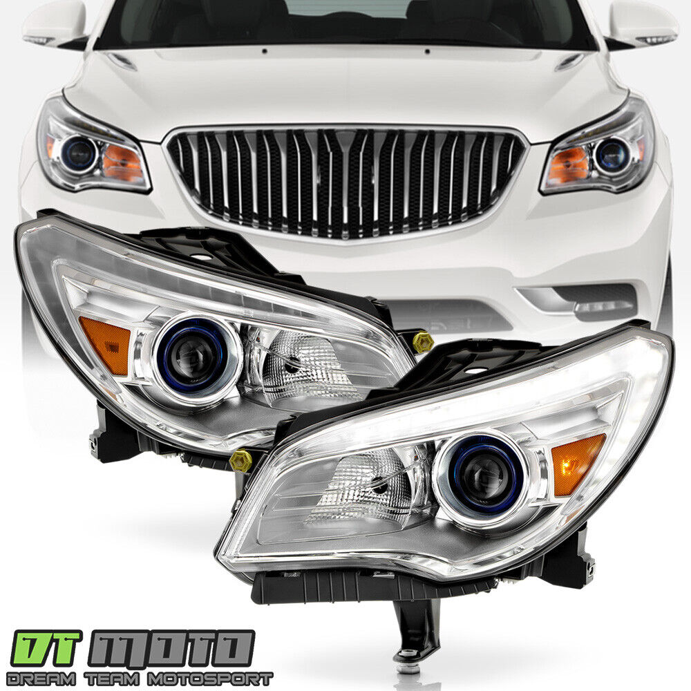 For 2013-2017 Buick Enclave HID/Xenon w/o AFS DRL Projector Headlights Headlamps
