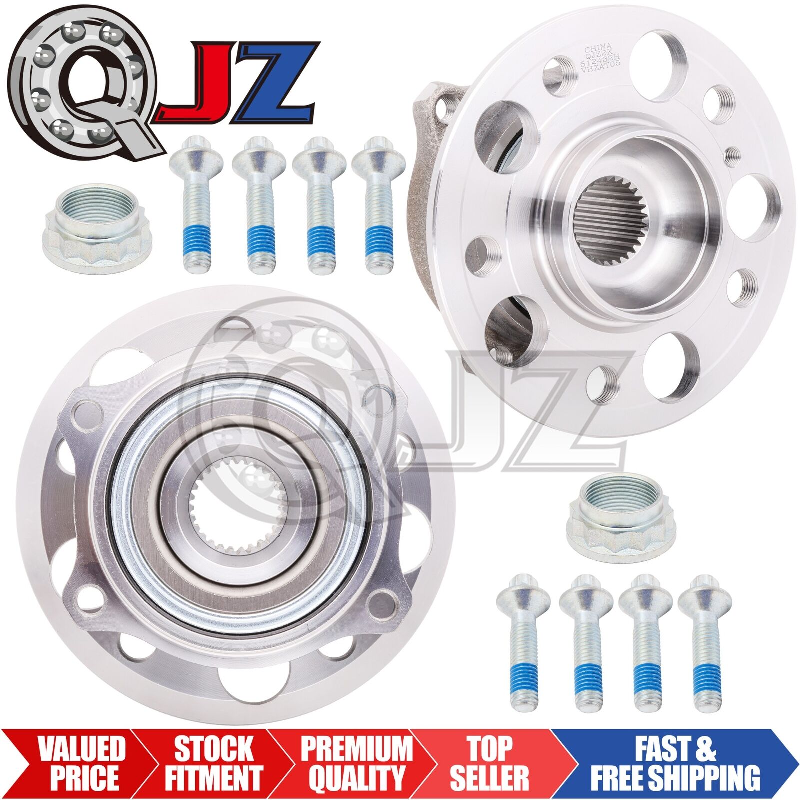 [REAR(Qty.2)] New 512432H Wheel Hub Assembly for 2008 Mercedes Benz CLK63 AMG