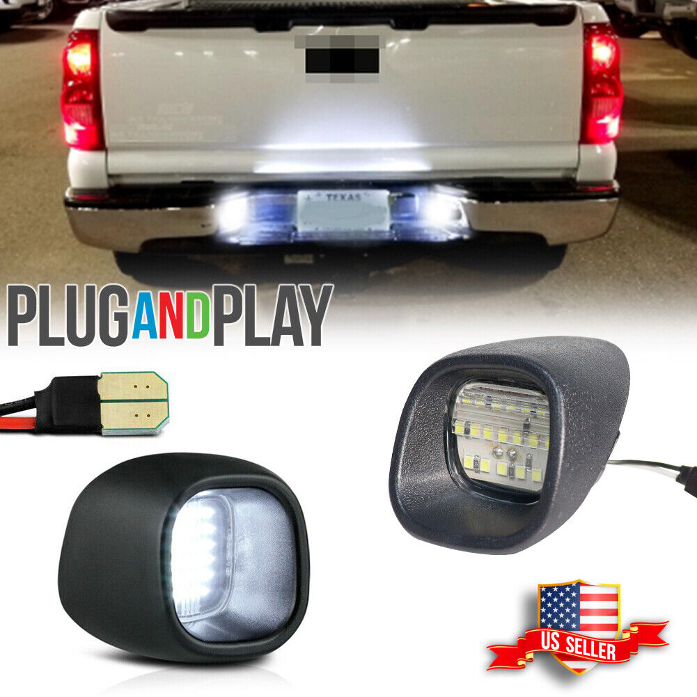 LED License Plate Light Rear Lamps Set for Blazer S10 Pickup Jimmy S-15 Sonoma