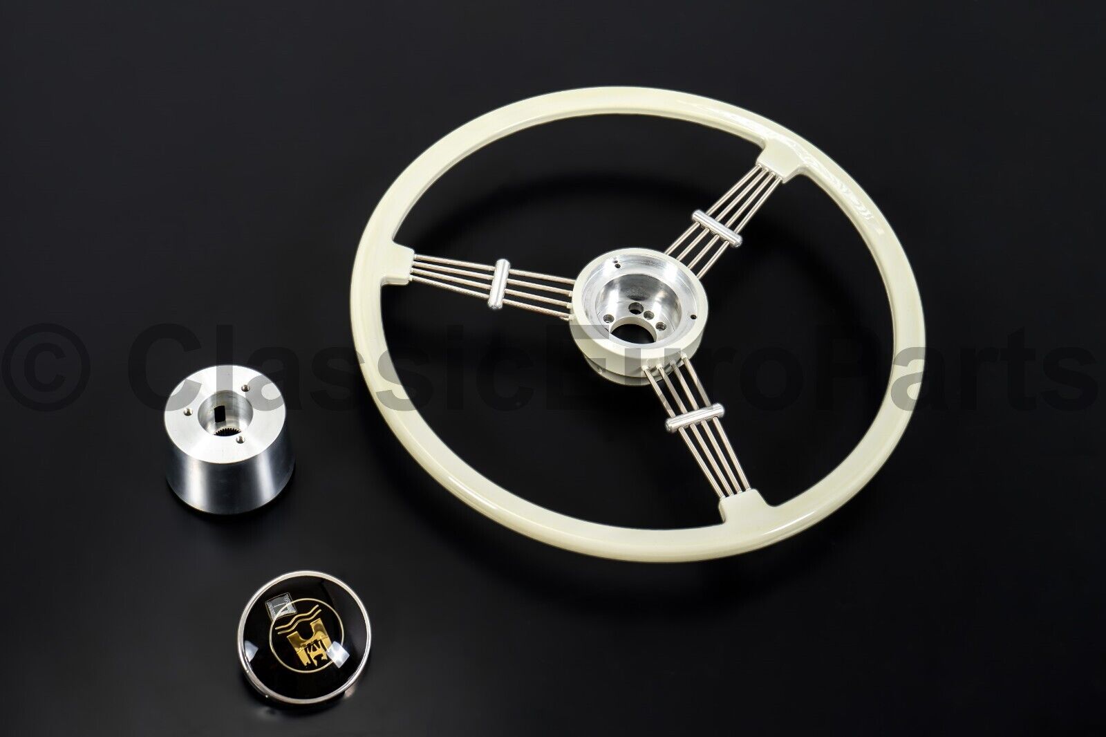 3 spoke banjo Steering wheel kit for Petri VW Bug Beetle Type 3 Karmann Ghia