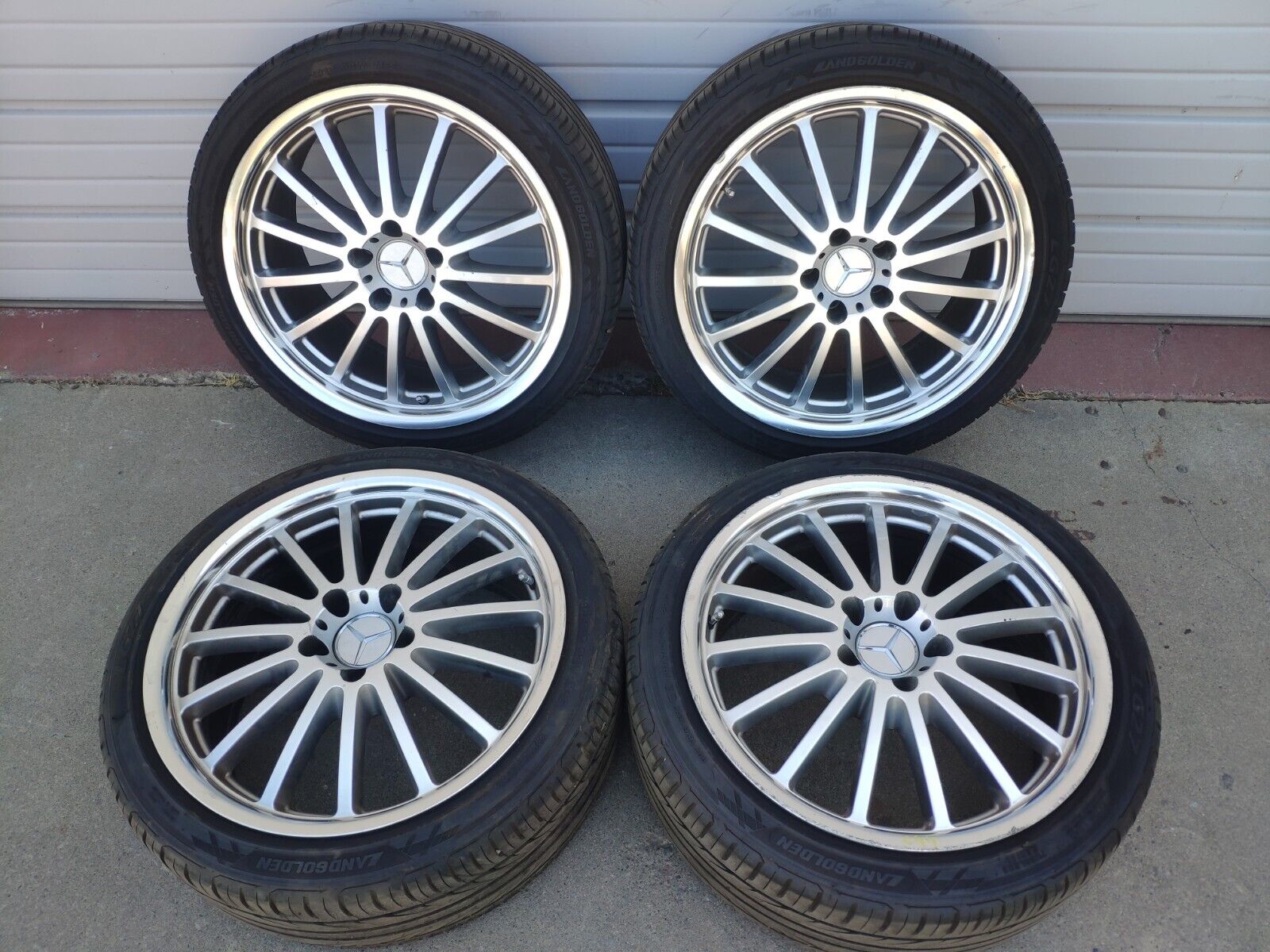 02 MERCEDES CLK320 W208 wheels rims tires set of 4 225/40ZR18 92W M+S C44
