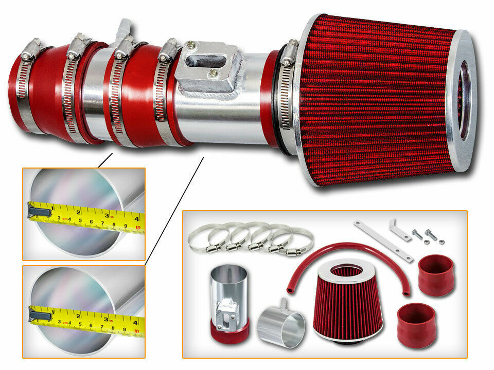 BCP RED For 07-14 TL 3.5 V6 & 2010 TL AWD 3.7 V6 Racing Air Intake Kit +Filter