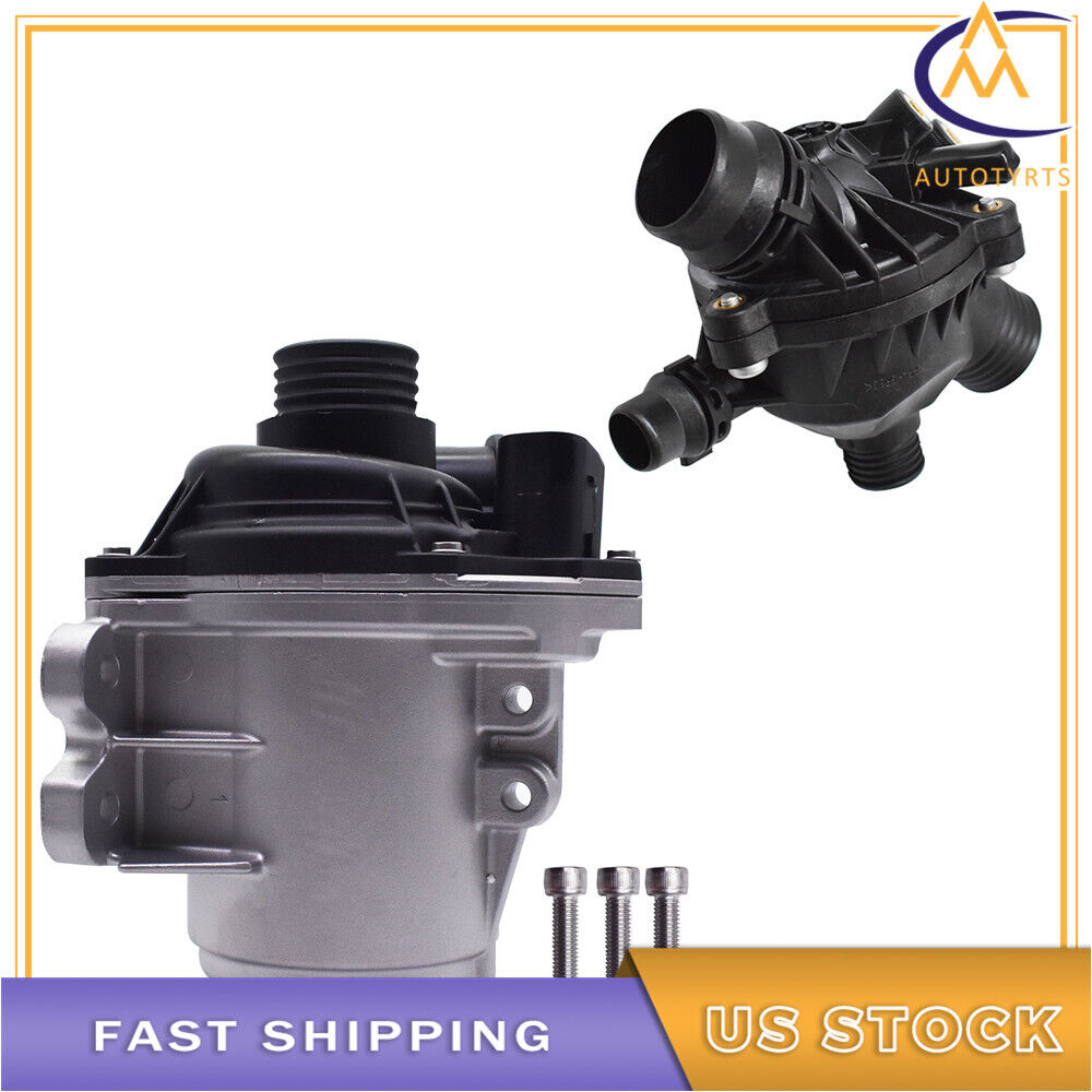 Electric Engine Water Pump With Thermostat For BMW 535xi E60 640i xDrive F12 F13