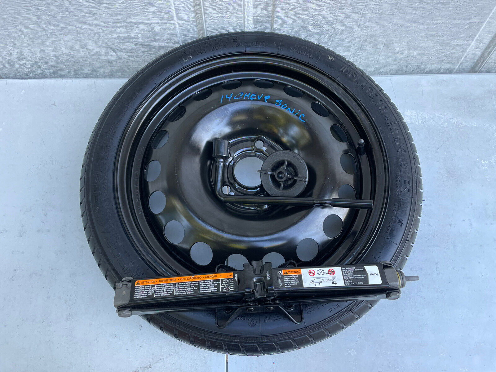 2012 - 2020 CHEVY SONIC SPARE WHEEL TIRE 16