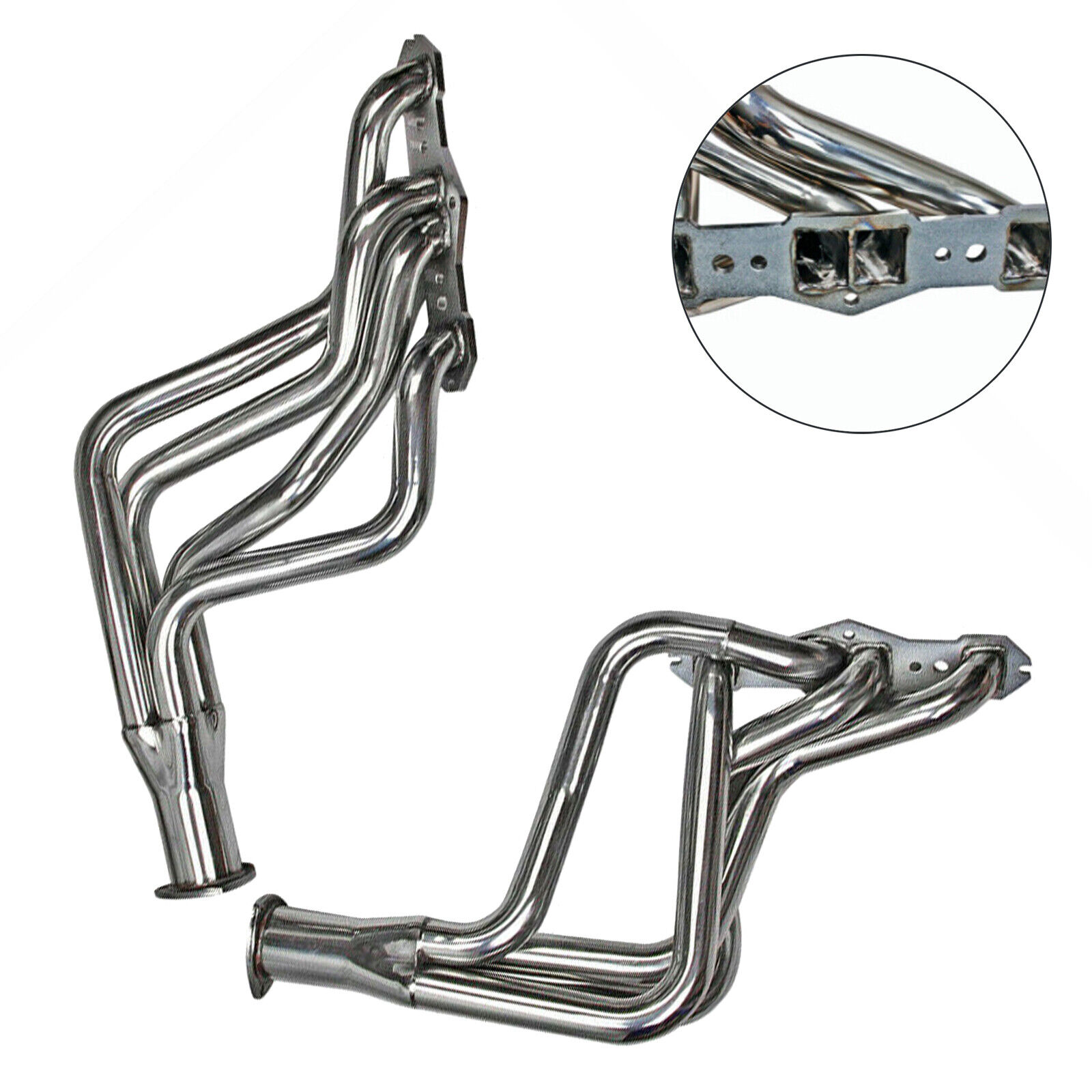 Stainless Long Tube Manifold Headers Fit Olds Cutlass Delta 65-74 350 400 455 3w