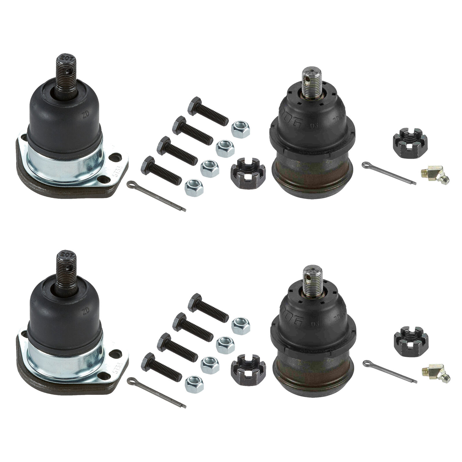 Moog Front 2 Upper & 2 Lower Ball Joints Kit for Buick Chevy GMC Old\'s Pontiac