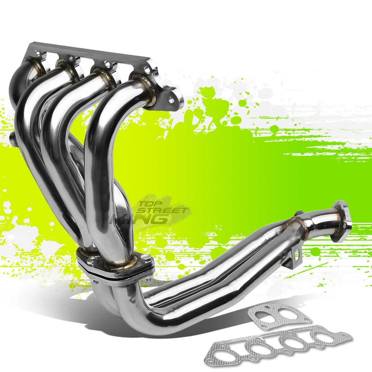 STAINLESS RACING 4-1 MANIFOLD HEADER/EXHAUST FOR 97-02 FORD ESCORT ZX2 S/R 2.0