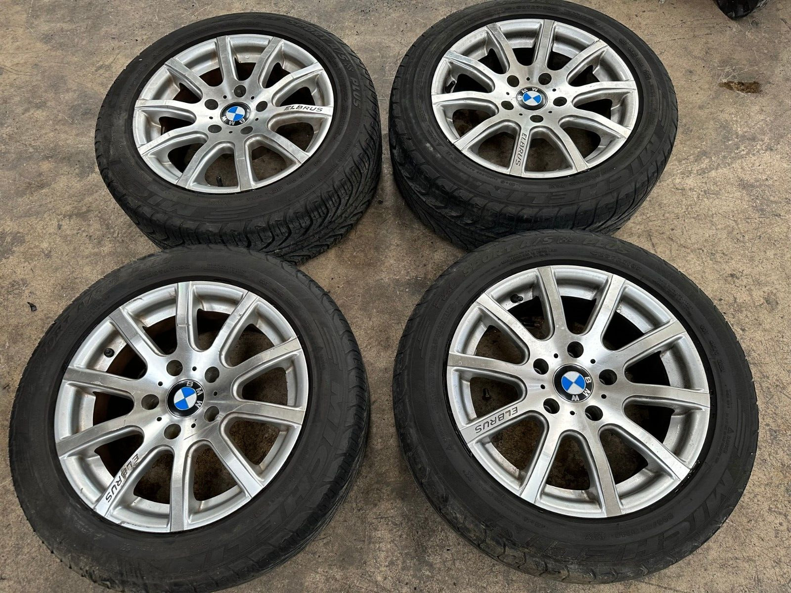 16'' Elbrus Wheel Light Alloy Rim Set E28 535I 528e 7.5'' Wide BMW OEM 154K