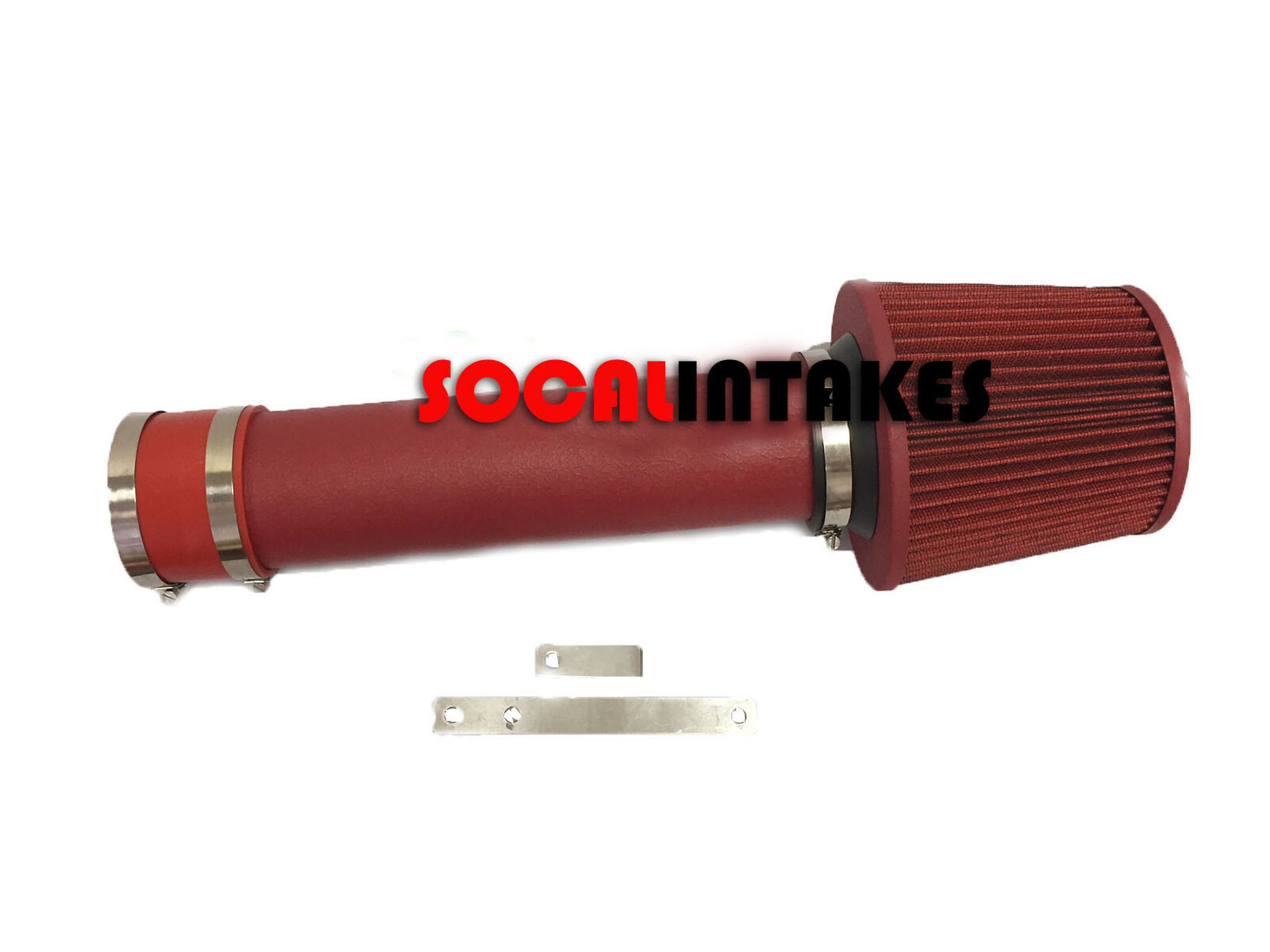 RED COATED Air Intake kit For 94-96 Chevy impala Fleetwood Roadmaster 4.3 5.7