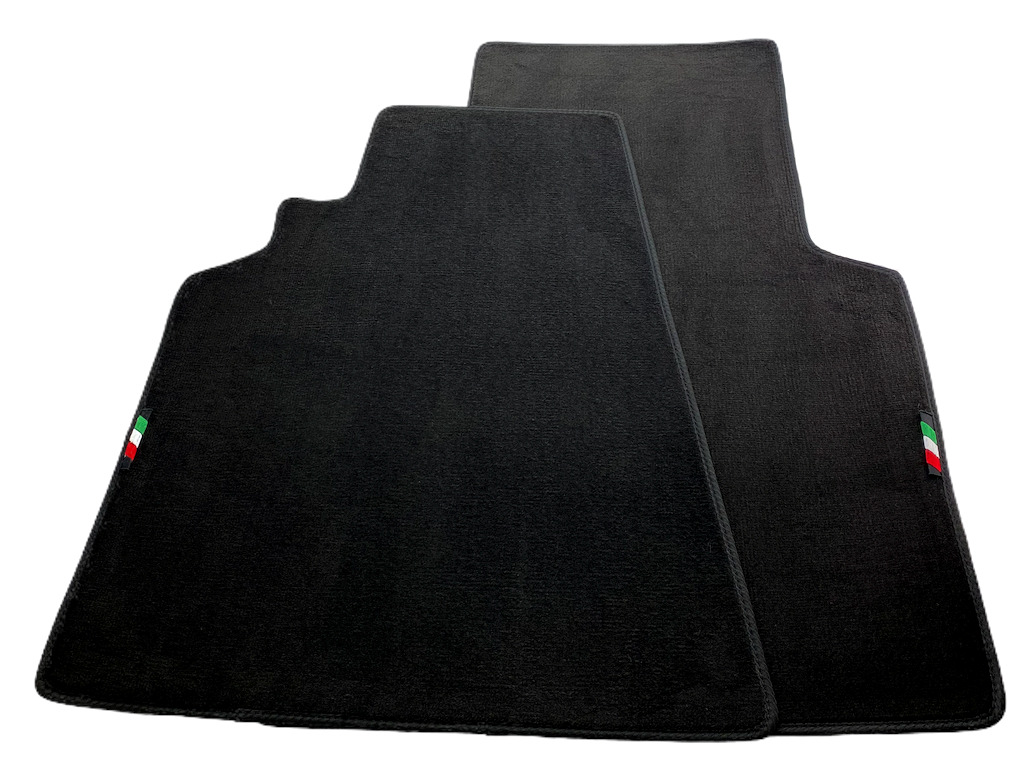 Floor Mats For Ferrari 550 Maranello 96-02 Black Tailored Carpets Italian Emblem