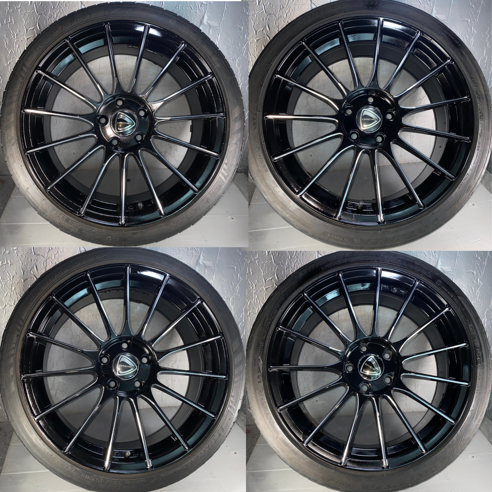 SET OF 4 18 INCH ALLOY WHEELS 18x8JJ ET42 5 STUD WILL FIT SCIROCCO
