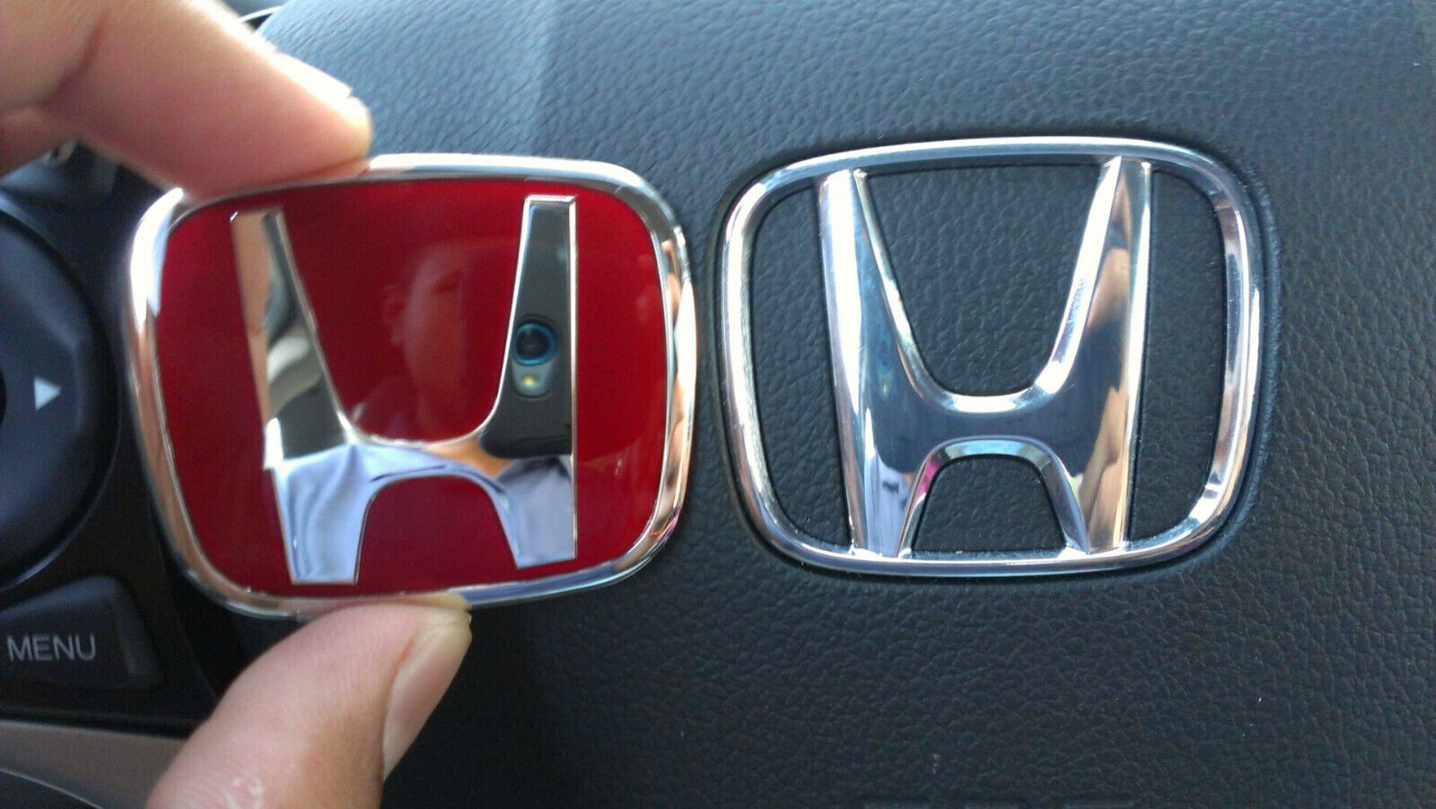 Accord FIT Civic JDM red steering wheel Type B emblem civic si s2000 Accord