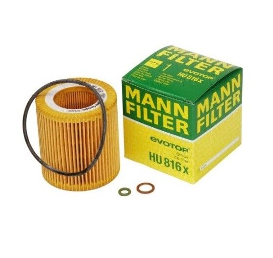 MANN Oil FIlter HU816x BMW 07-17 1,3,5,6,7,X1,X3,X5,X6,Z4 see fitment below