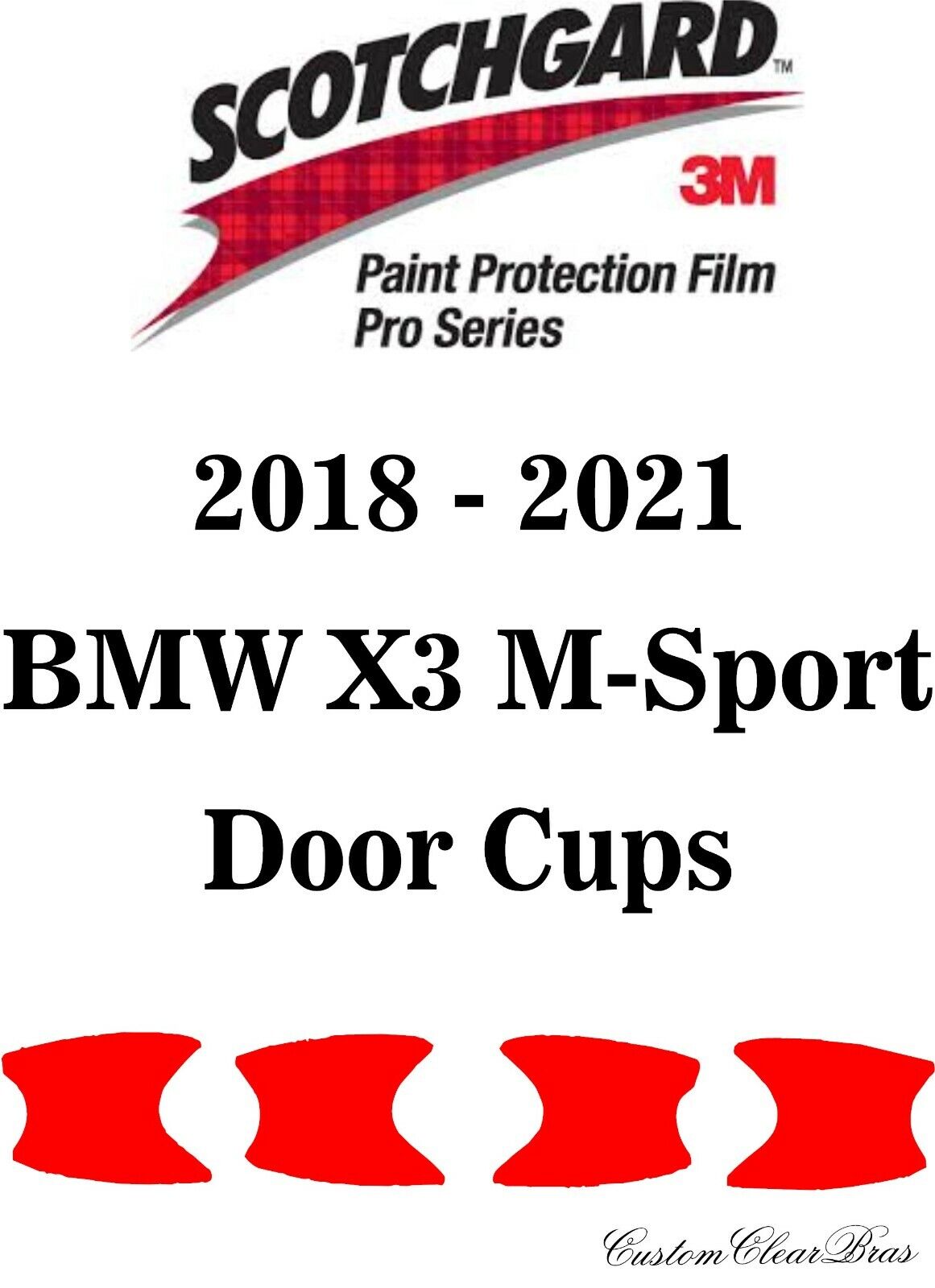 3M Scotchgard Paint Protection Film Pro Serie 2018 2019 2020 2021 BMW X3 M-Sport