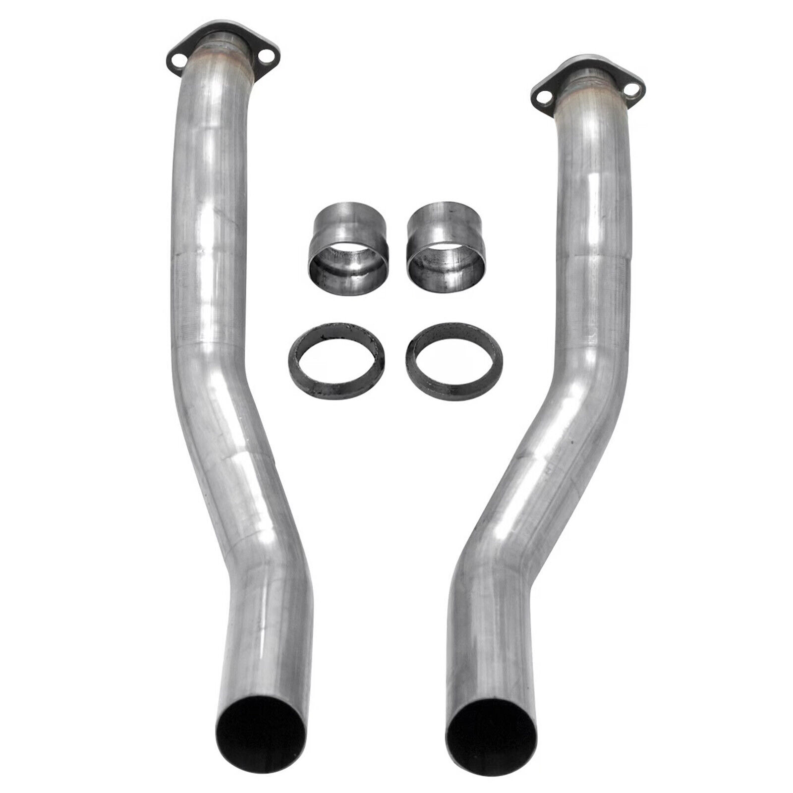 Flowmaster Stainless Dual Manifold Downpipes for 64-66 Ford Mustang RWD 4.7L V8