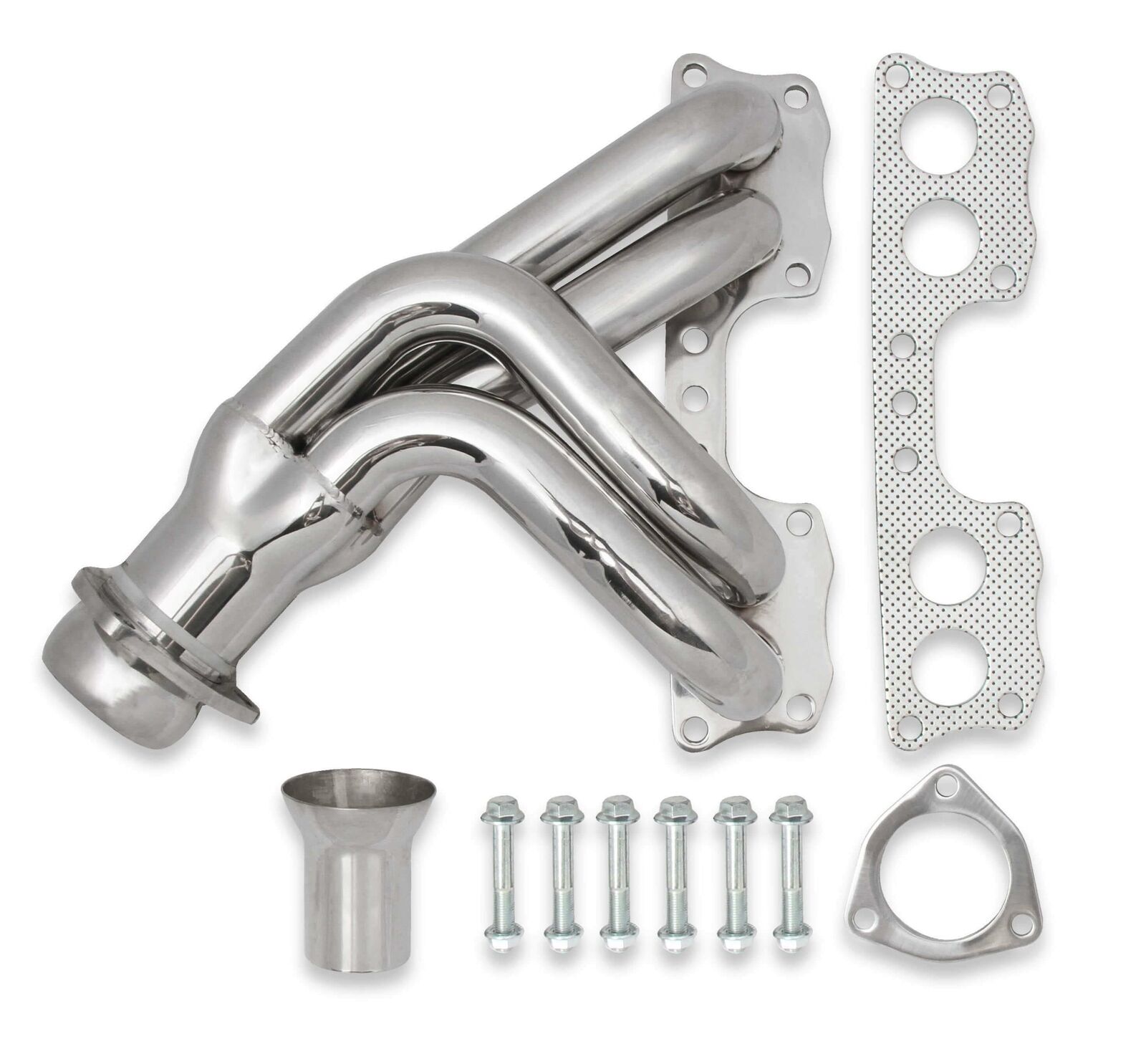 Flowtech Shorty Header for 75-88 Toyota Pickup w/ 20R/22R, Polished-19002FLT