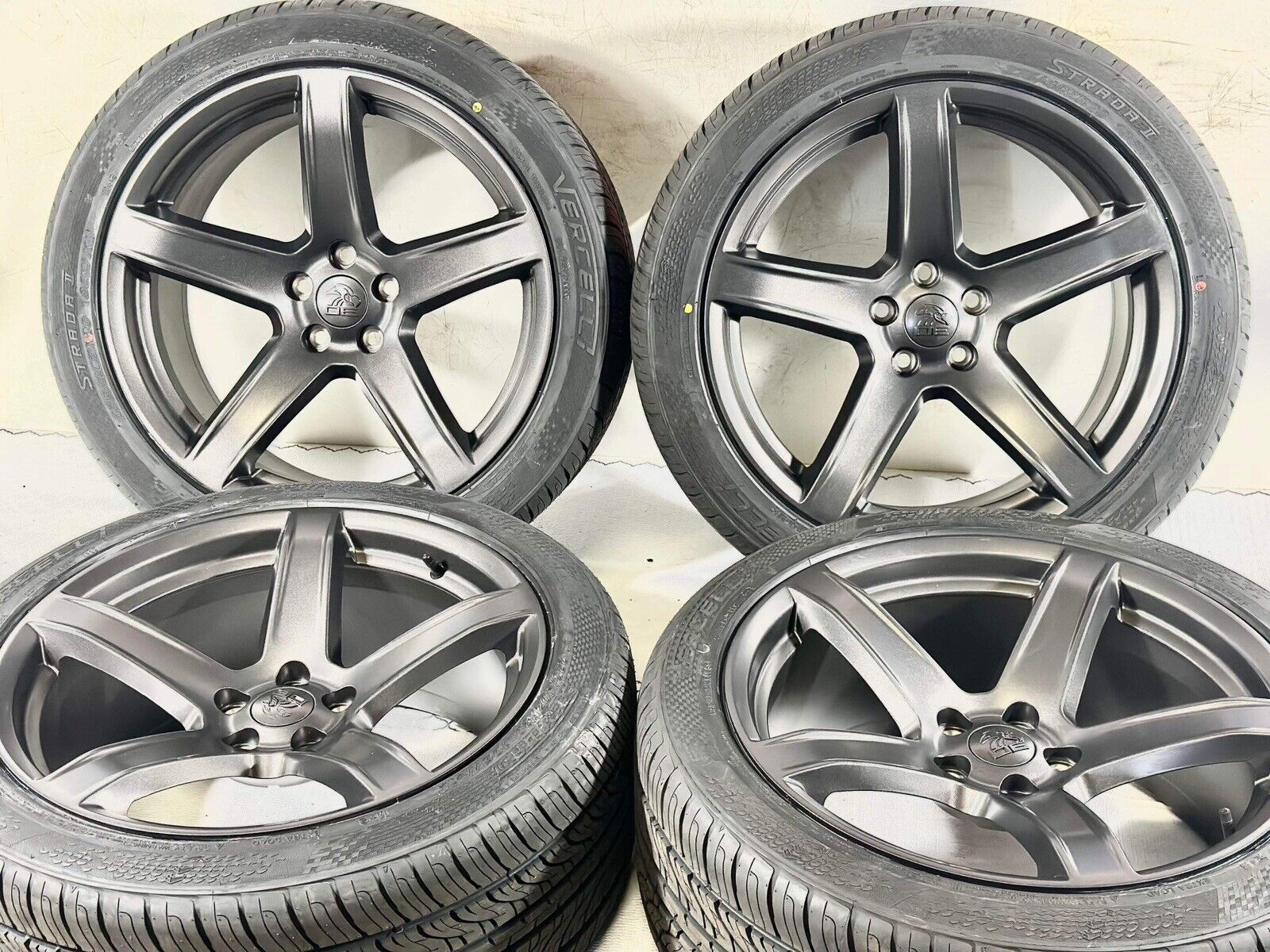 20 x9.5  Hyper Gray Dodge Charger Hellcat  wheels and tires 2604 Style 2454520