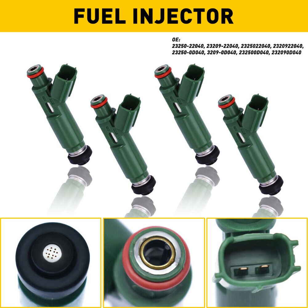 4PCS Fuel Injectors Replacement For 2000-2002 Chevrolet Prizm 1.8L 23250-22040