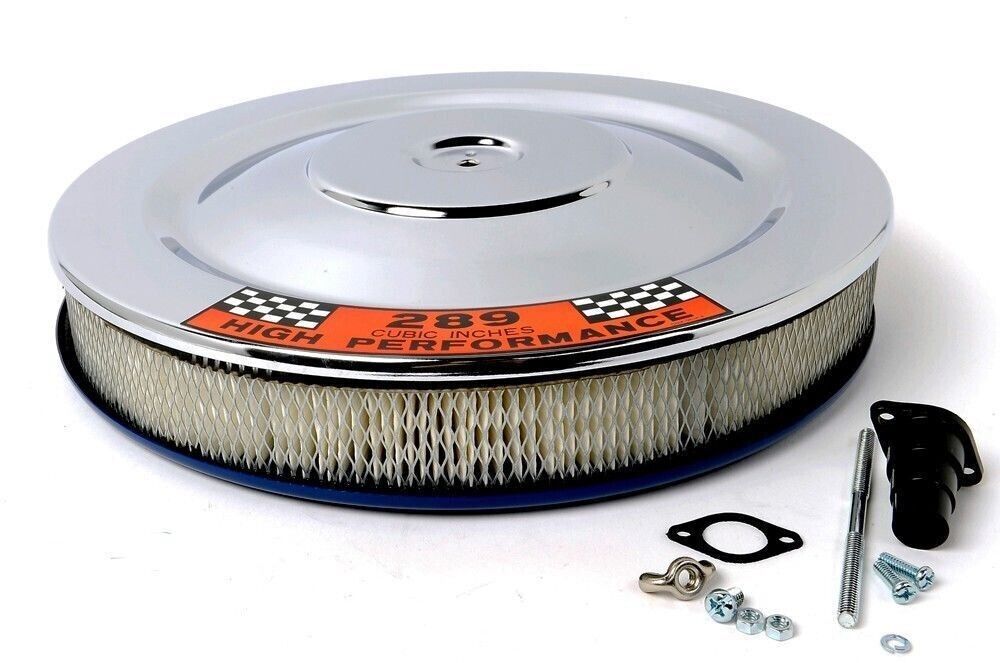 FORD HIGH PERFORMANCE 289 CUBIC INCHES CHROME AIR CLEANER MUSTANG FALCON TORINO
