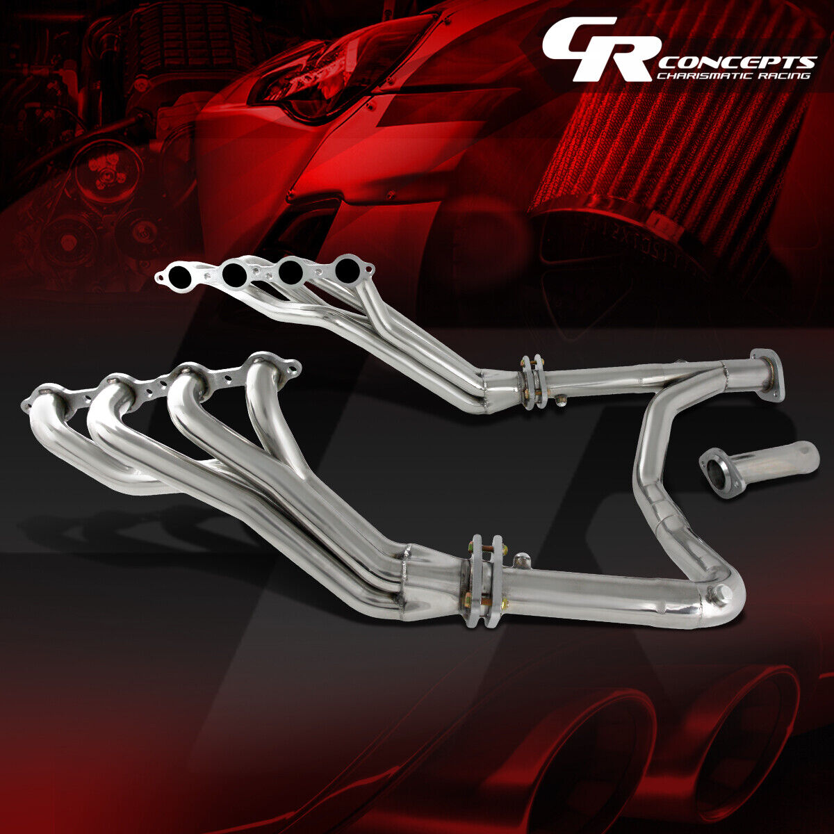 FOR 07-13 GMT900 AVALANCHE/SILVERADO 4.8/5.3/6.0 STAINLESS EXHAUST HEADER+Y-PIPE