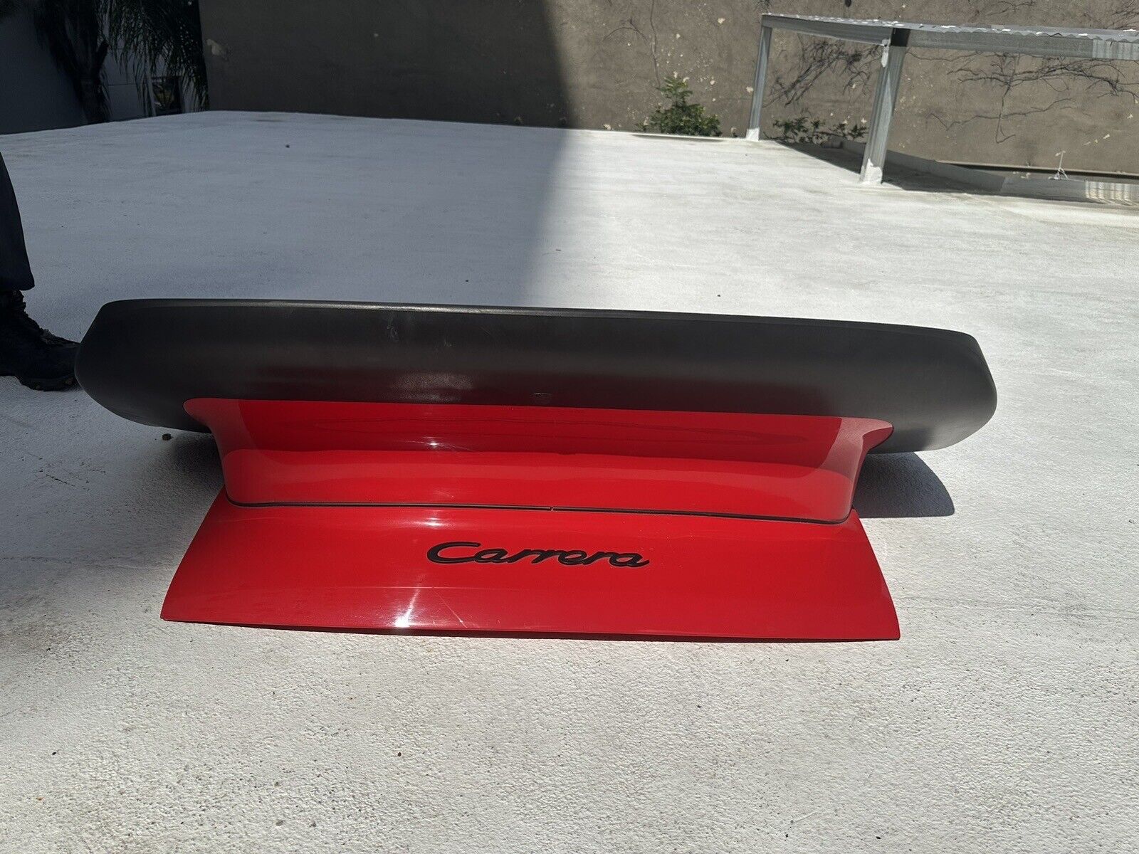 Original 911 Turbo/ 930 Red Tail Base, Deck Lid, And Whale Tail