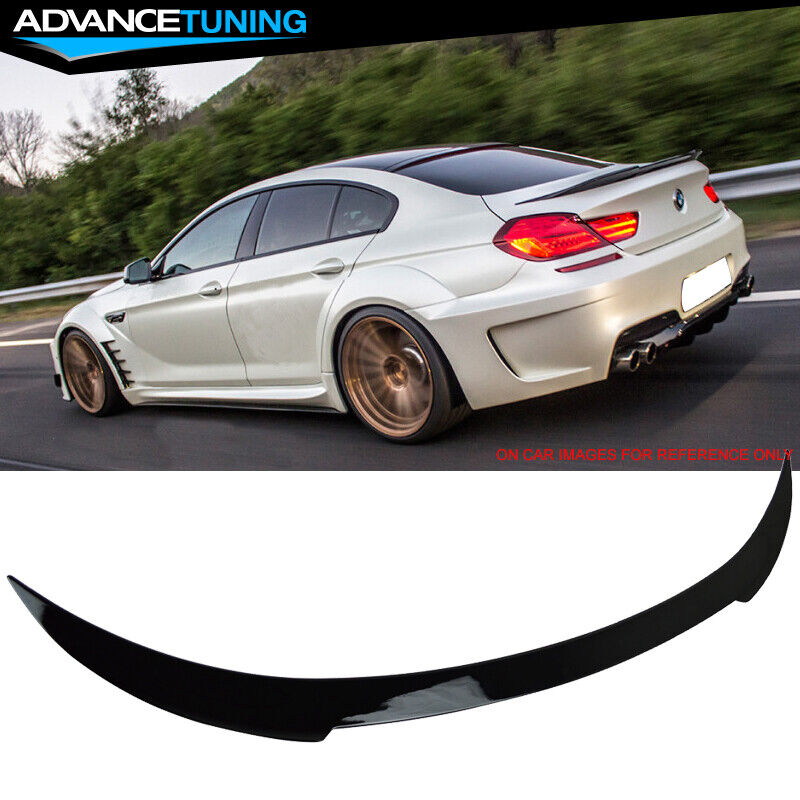 Fits 12-18 BMW F12 6 Serie Convertible Trunk Spoiler Painted #475 Black Sapphire