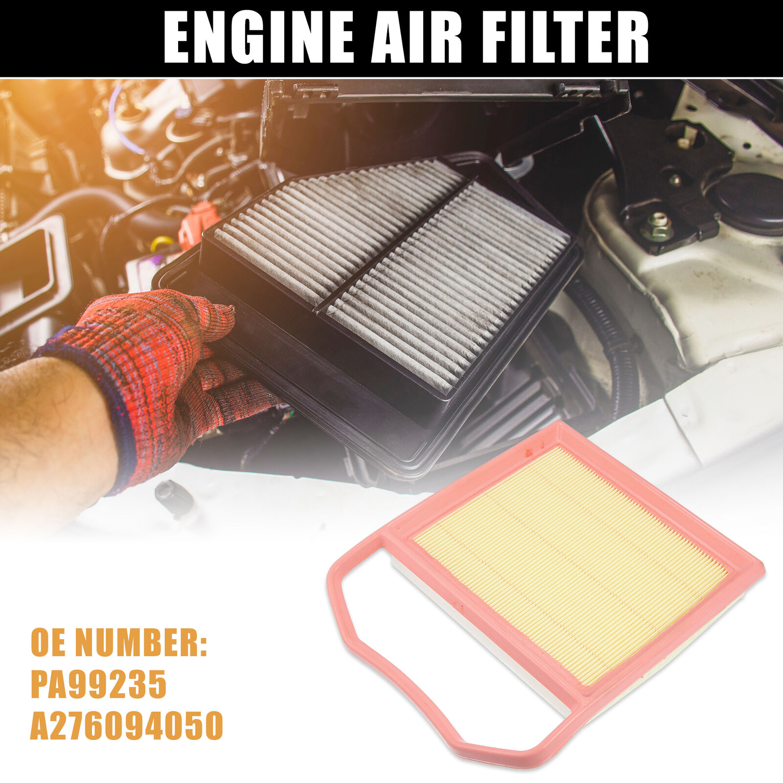 Car Engine Air Filter PA99235 for Mercedes-Benz C43 AMG GLE43 AMG 3.0L 2017-2019