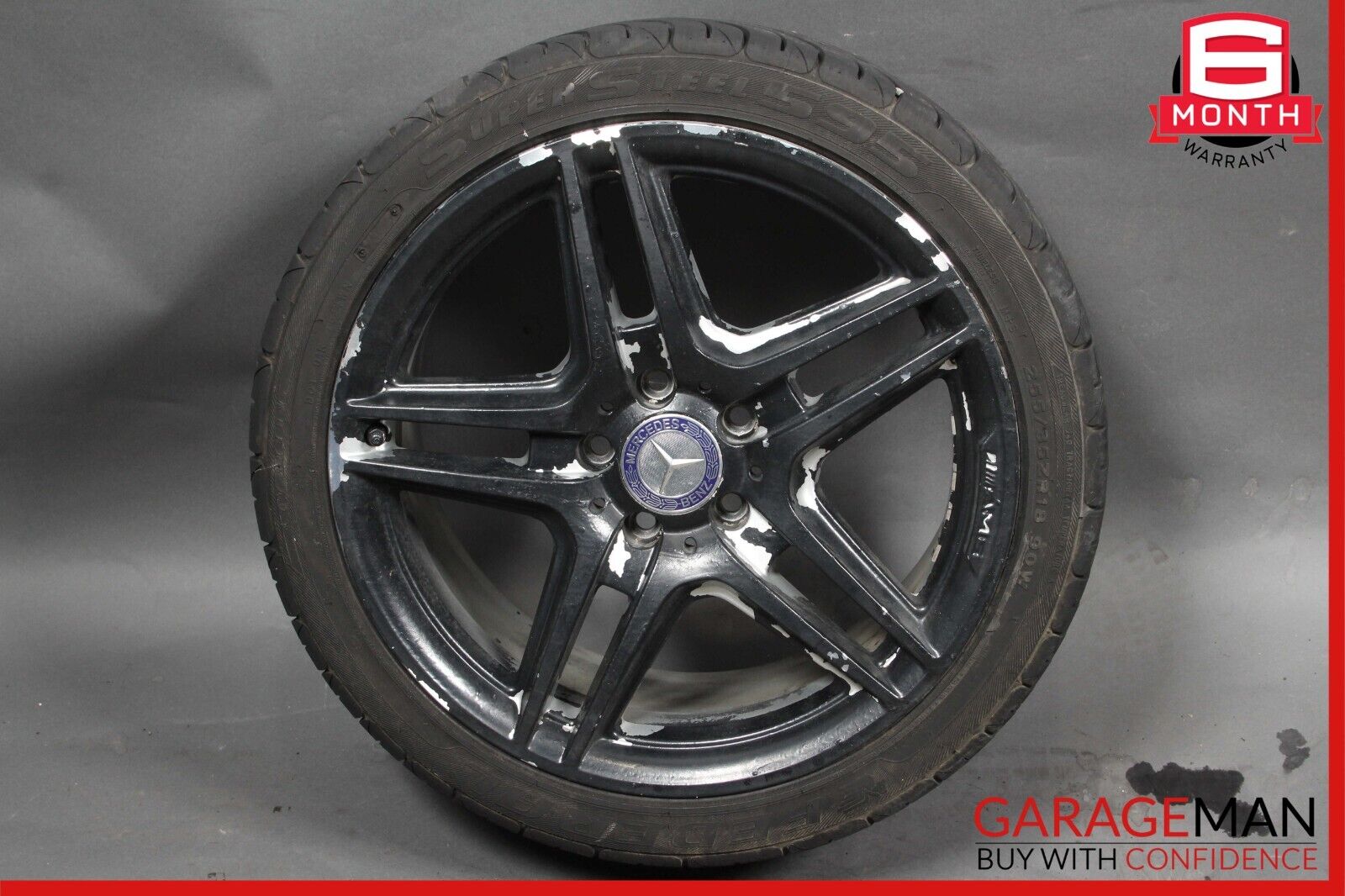 08-15 Mercedes W204 C250 C300 C63 AMG Rear Wheel Tire Rim 8.5Jx18H2 ET54