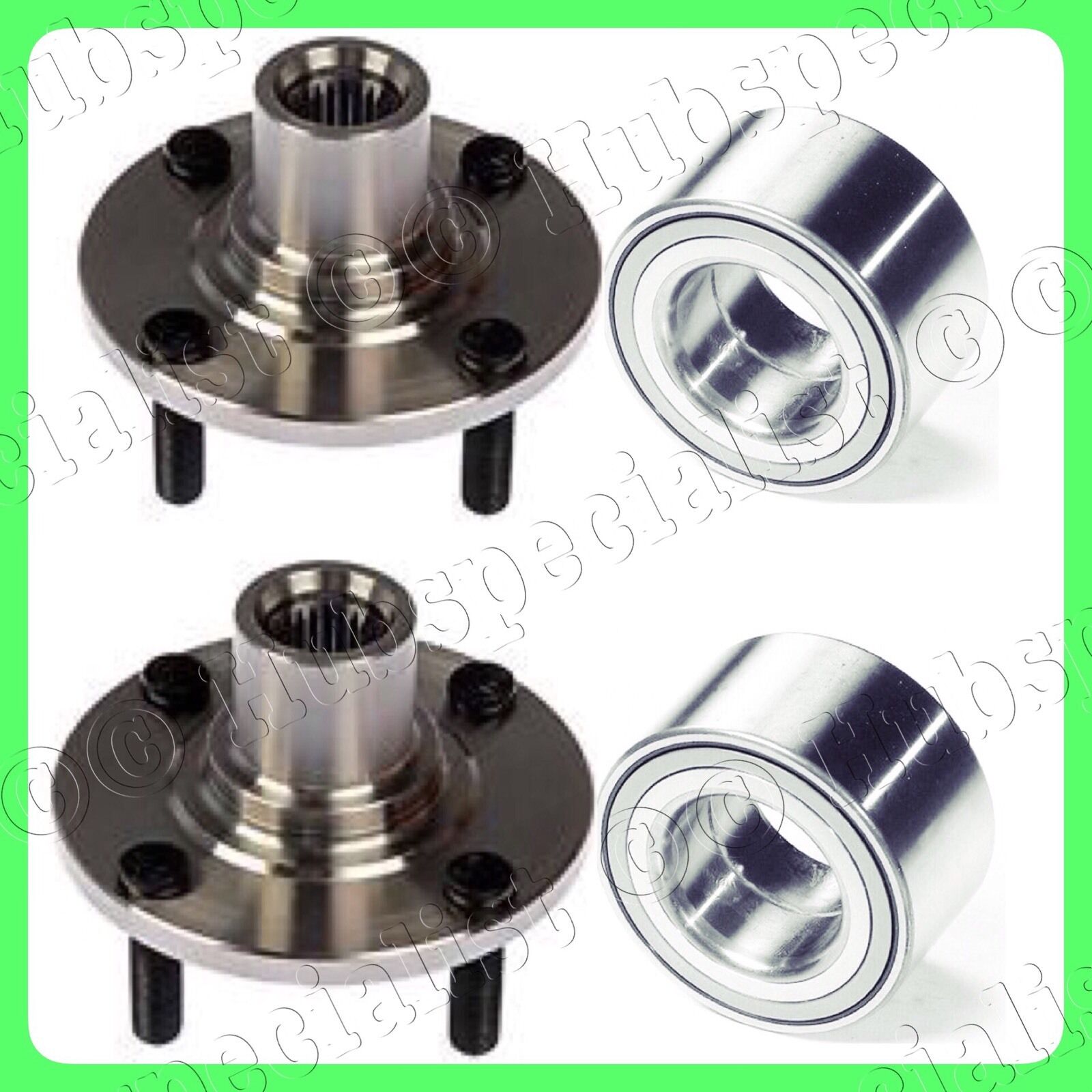 FRONT WHEEL HUB & BEARING FOR FORD ESCORT MAZDA PROTEGE 323 MX3 SET PAIR NEW