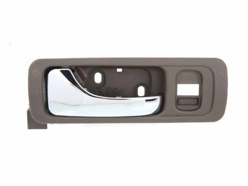 For For Acura RL 96-03 INNER Front Left Beige Bezel W/ Chrome Lever Door Handle