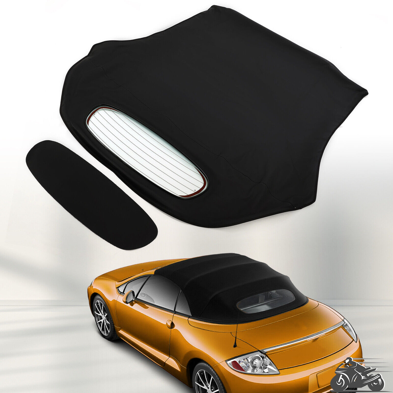 Convertible Soft Top Sailcloth w/ Heated Glass For Mitsubishi Eclipse 2006-2011