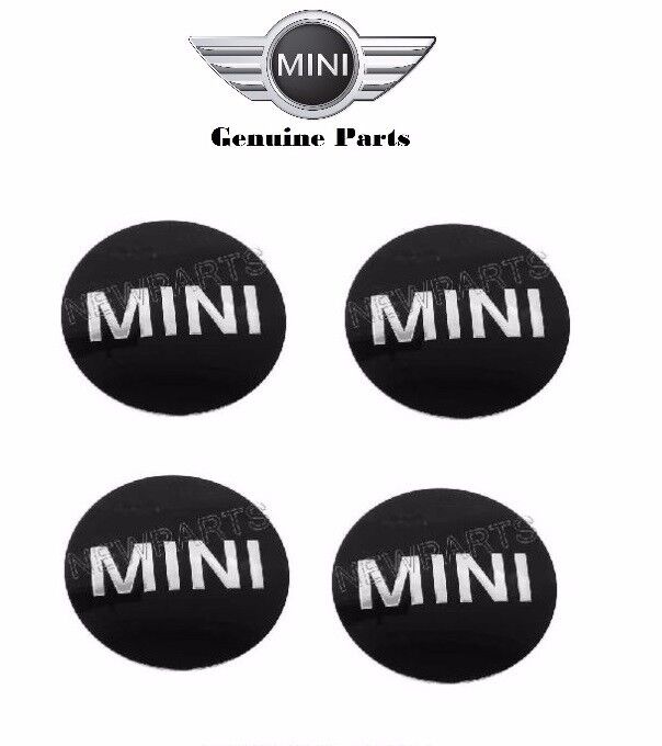 NEW For Mini Cooper Wheel Center Cap Emblem Sticker x4 #36136758687 OE