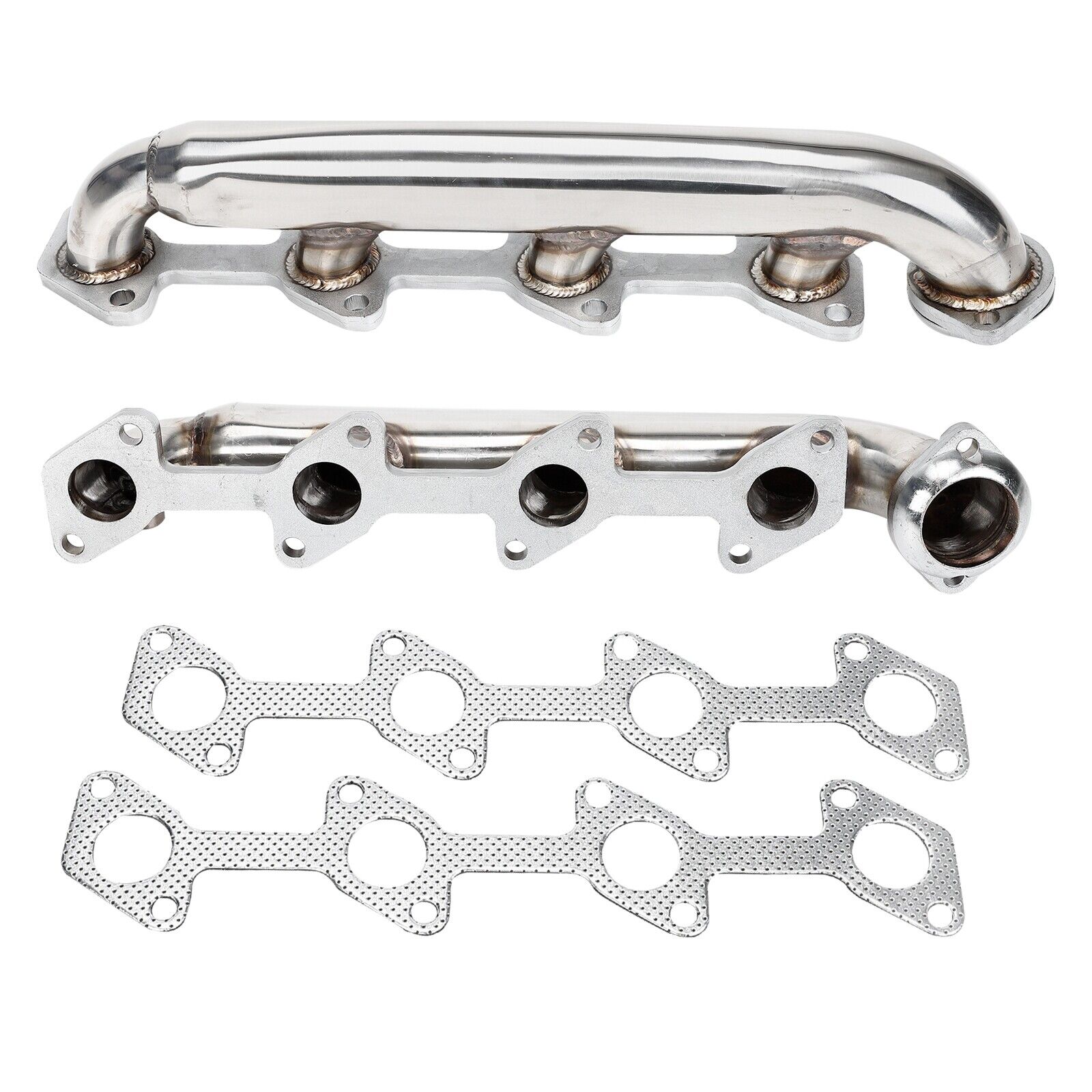 Stainless Steel Manifold Headers  For 03-07 Ford Powerstroke F250 F350 6.0