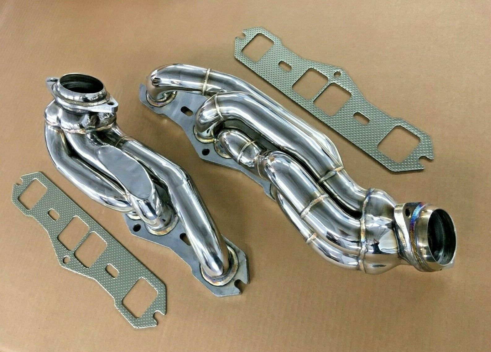 OLDS CUTLASS 442 H/O 350 SMALL BLOCK DUAL EXHAUST TUBULAR HEADERS STAINLESS NEW