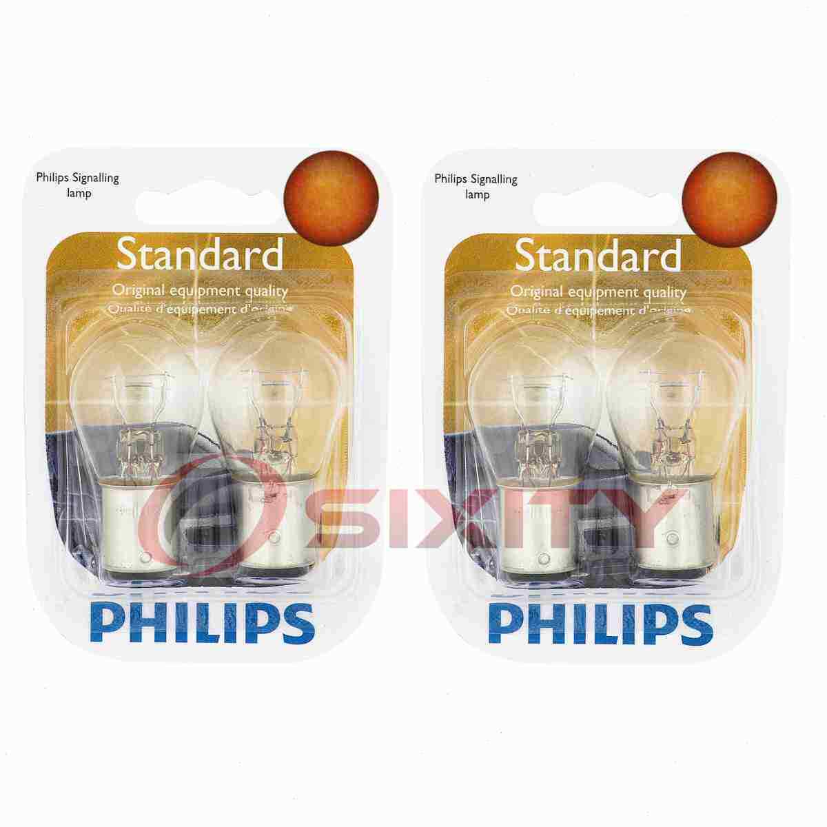 2 pc Philips Brake Light Bulbs for Nissan 1200 200SX 210 240SX 240Z 260Z fd