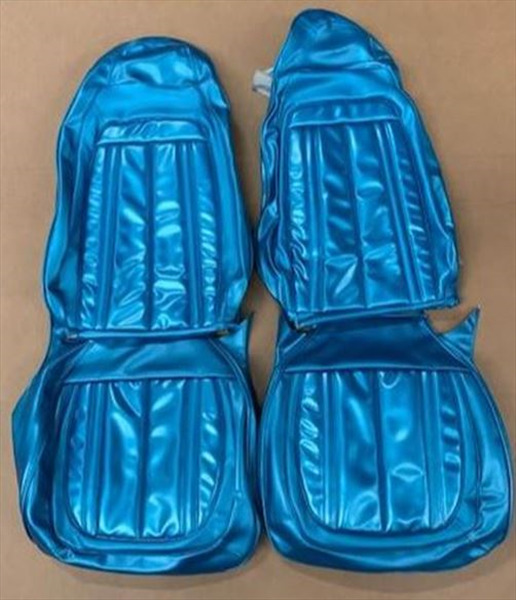 1970 Barracuda Gran Coupe Front bucket seat covers,  Color : Bright Blue