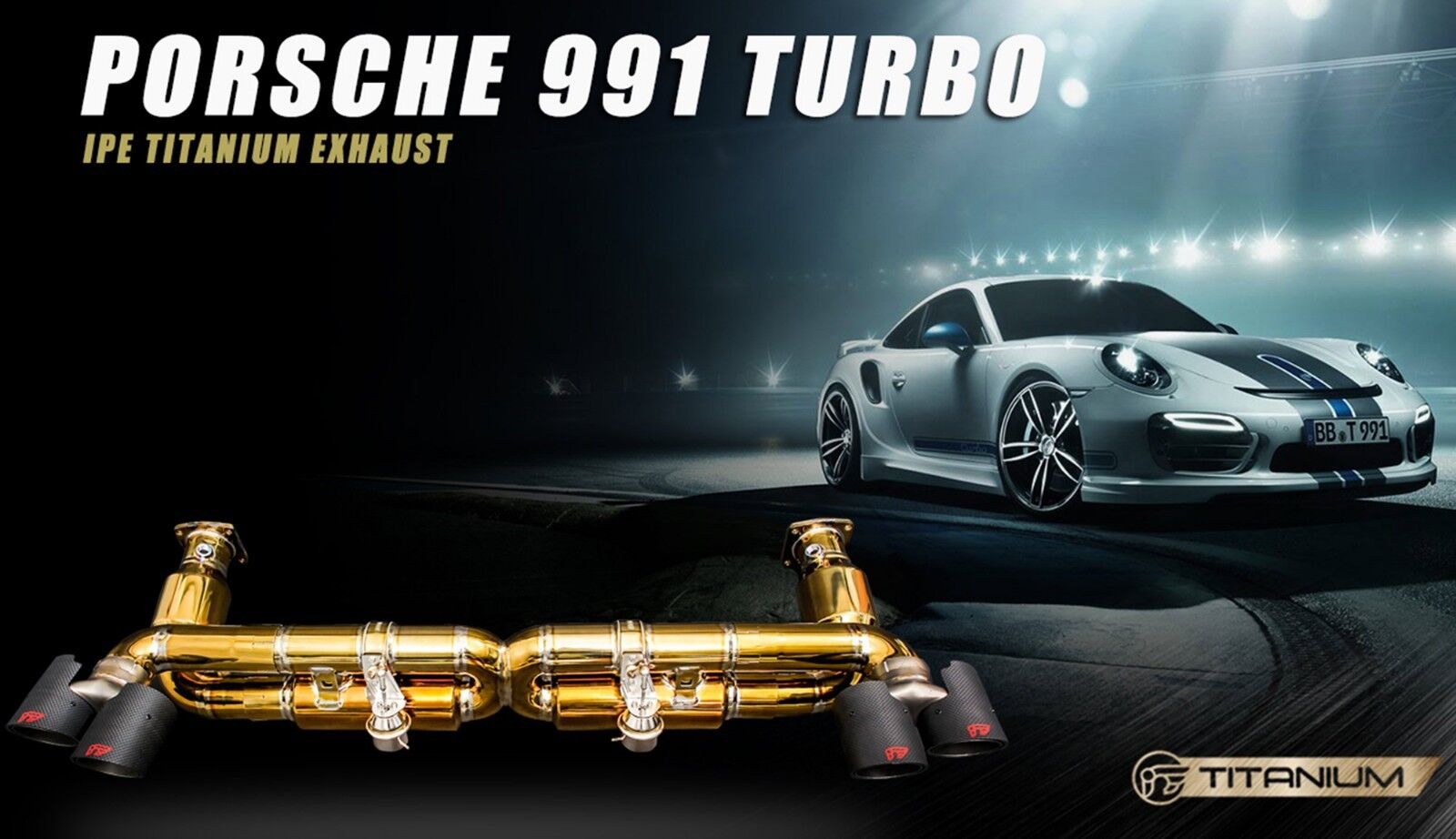 PORSCHE 911 Turbo / Turbo S (991/991.2) iPE Header Back Catted Exhaust TI + SS