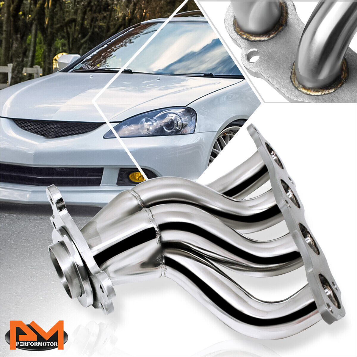 For 02-06 RSX DC5/Civic SI EP3 Stainless Steel 4-1 Racing Exhaust Header+Gasket