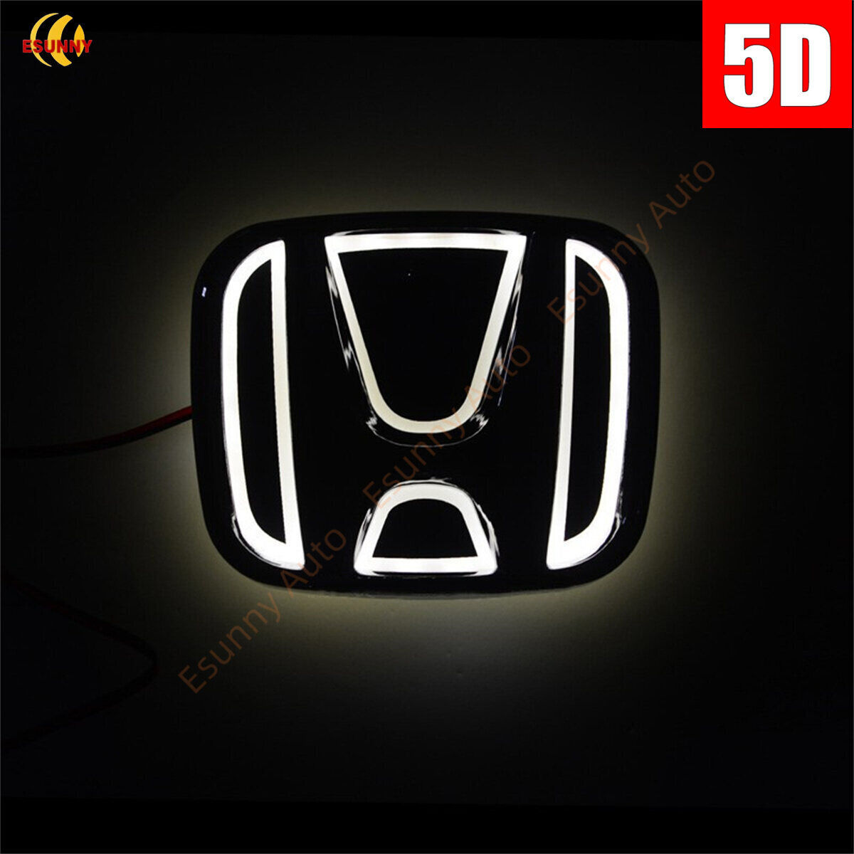 5D LED Emblem Badge Car Front or Rear Replaced for Civic City Odyssey Vezel