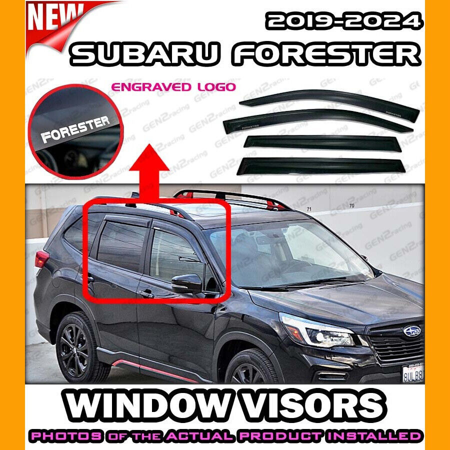 WINDOW VISORS for 2019 → 2024 Subaru Forester / DEFLECTOR VENT SHADE RAIN GUARD