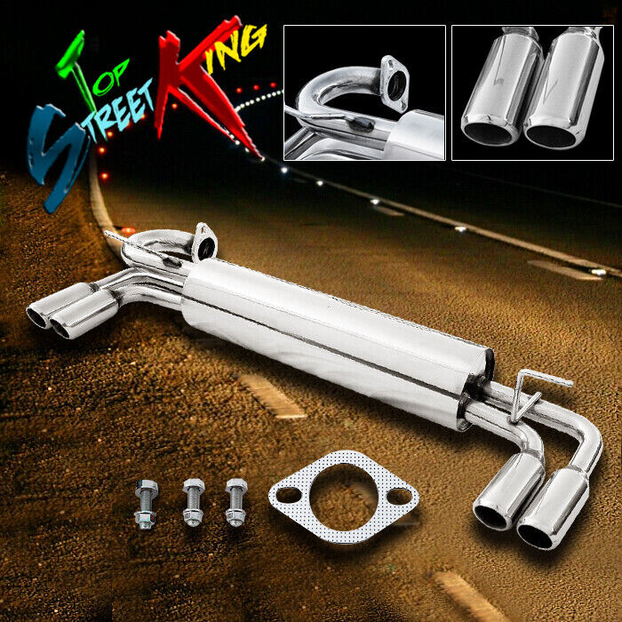 DUAL PATH CATBACK MUFFLER EXHAUST SYSTEM FOR 85-89 MR2 W10 AW10/AW11 4A-GZE